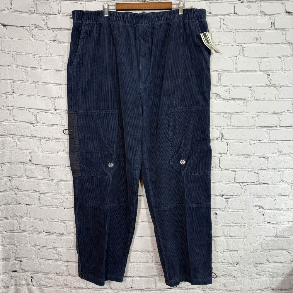 Vintage OP Ocean Pacific Baggy Corduroy Carpenter Pants 2X Midnight 90s CM0062‎